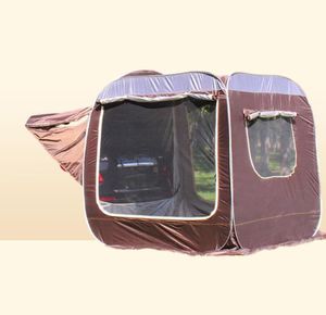 Палатки и укрытия Портативное оборудование Универсальная семейная палатка для внедорожников Открытый автомобильный задний багажник на крыше Yanshen Многофункциональный тент для кемпинга 9096358
