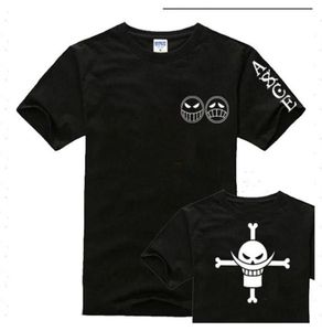 Men039s Camisetas Anime One Piece Edward Gate Barba Roupas Homens Manga Curta Algodão Tops Tees Hip Hop331A4143808