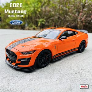 Maisto 1 24 Ford Mustang Shelby GT500 модель автомобиля из сплава, коллекция украшений для рукоделия, игрушка, инструмент, подарок, литье под давлением 231227