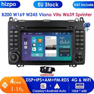 Android 10 2 Din Авто Радио Автомобильный DVD GPS для Mercedes Benz B200 B Class W169 W245 Viano Vito W639 Sprinter W906 Bluetooth Carplay