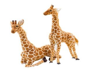 Dev boyutu zürafa peluş oyuncaklar sevimli doldurulmuş hayvan yumuşak bebek çocuklar doğum günü hediyesi bütün9108240