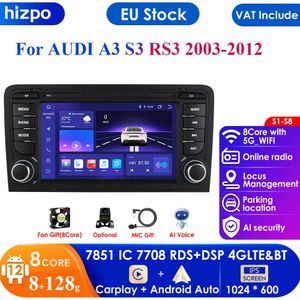 7-дюймовый QLED-экран 7862, 2din, Android, автомобильный радиоприемник, мультимедийный видеоплеер для Audi RS3 Sportback A3 8P S3, GPS Navi Carplay Auto 4G RDS