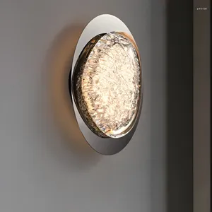 Настенный светильник Crystal Platinum Art Спальня Прикроватная оптическая акриловая гостиная Простая и современная бытовая техника