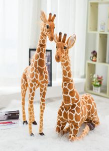 35140 см, высокое качество, имитация жирафа, мягкая игрушка, милая большая плюшевая кукла-животное, детская игрушка для девочек, украшение дома на день рождения Christm8776006