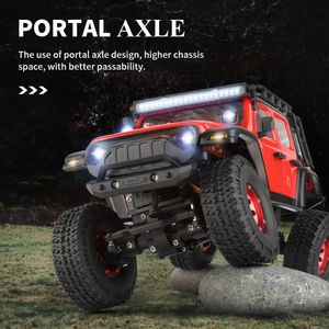 Wltoys 2428 1 24 Mini RC Car 2.4G With LED Lights 4WD Off-Road Electric Crawler Vehicle Remote Control Truck Toy for Children 231228