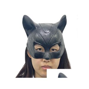 Parti Maskeleri Maske Tavşanı Eğlenceli Kafa Seti Cadılar Bayramı Catwoman Yarım Yüz Lateks GC2477 Damla Teslimat Ev Bahçe Festival Malzemeleri Dhwuv