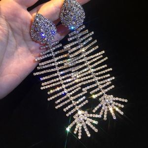 Kişilik Kadın Küpe Gümüş Altın Kaplama Rhinestone Balık Kemik Küpe Kızlar için Balo Partisi Düğün Güzel Hediye Jewelr240o