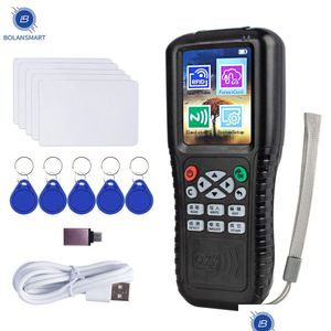 Access Control Card Reader 10 Frequency Nfcsmart Writer Rfid Copier 125Khz 13.56Mhz Usb Fob Programmer Copy Encrypted Key Drop Deliv Dhcul
