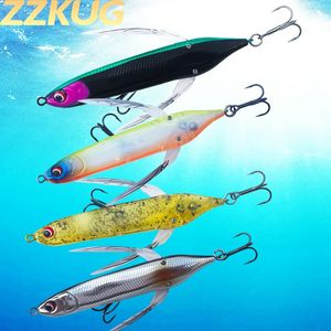 Zzkug Balıkçılık Yüzen Wobbler Popper 80mm 65g Sert Yem Dragonfly Subbait Böcek Tackle Taze Bas Sahte Alabalık 231229