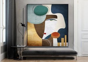 Picasso İzlenimci Renk Çizgisi Karakter Sanat Tuval Resim Özet Poster ve Baskı Duvar Sanatı Resim Oturma Odası Ev Dec8842366