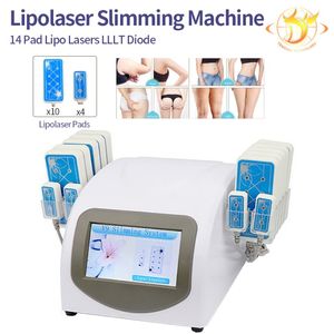 Машина для похудения Lipo Lipo Laser Loss Weight 10 Big 4 Small Pad Уменьшение жировых отложений