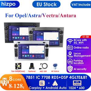 Carplay 4G-LTE 7 '' 2din Android Araba Radyo GPS Opel Astra H J Vectra Vauxhall Antara Zafira Corsa C D Vivaro Merivan Veda DSP