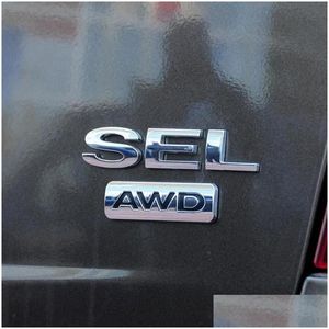 Автомобильные наклейки для Ford Edge Sel Limited Ecoboost Awd Emblem Logo Задний багажник Задняя дверь Фирменная табличка290W Доставка Автомобили Мотоцикл Dhllb