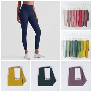 Kadın Tayt Tasarımcıları Yoga Taytlar Çıplak Hissed Hisset High Streç Naylon Yüksek Bel Taytlar Seksi Push Up koşu spor salonu taytlar yoga pantolonları p2ab#