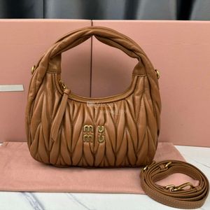 Miui Designer-Tasche Umhängetaschen wandern MiUi HOBO Clutch Handtasche Matelasse Weiches Leder Abend-Minitasche Damen Umhängetaschen