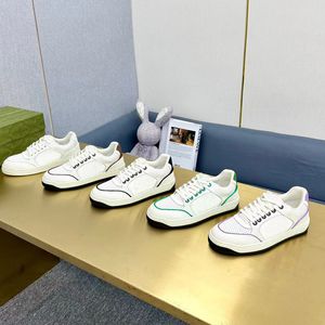 Koşu sıradan erkek eğitmenler beyaz bayan tasarımcı ayakkabıları dantel yukarı seyahat deri spor ayakkabı bayan kalın solmuş kadın ayakkabı platformu spor spor ayakkabı boyutu 34-42-45 kutu 88163 s 5