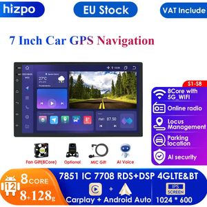 4G 2din Android Otomatik Radyo HD Dokunmatik Ekran WiFi Bluetooth Navigasyon GPS Araba Multimedya Ses Video Çıkış Oynatıcı RDS SWC MIC PC