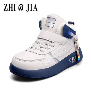 Children Boots Winter Kids Snow Boots Sport Children Shoes for Boys Sneakers Fashion Casual Leather Girls Shoes High Top 231229