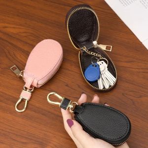 Multifunctional Simple Sturdy Protection Classic Unisex Car Key Wallet Women's Couple Zipper Door Key Storage Mini Portable