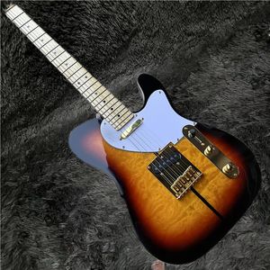 Sıcak satmak kaliteli klasik marka elektro gitar, orijinal masif ahşaptan yapılmış, kaplan cilt deseni, kaliteli aksesuarlar, imza tüf köpek müzik aletleri