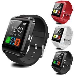 Orijinal U8 Smart Watch Bluetooth Passometre Fitness Tracker Smart Wristwatch, iPhone iOS için telefon görüşmesi akıllı bileziği destekliyor
