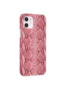 Pink snake print European and American culture niche for iPhone15 anti-fall Apple 13/11
