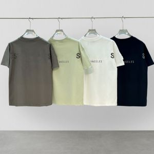 Tshirt Erkek Tişört Tasarımcı T Shirt Kadınlar Gevşek Fit 280g Saf Pamuk Yansıtıcı Mektup Tasarım Üst Versiyon Yuvarlak Boyun Gömlek Toptan Fiyat