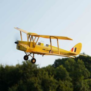 Электрический радиоуправляемый самолет MinimumRC Tigermoth DH 82A Micro Scale 360 мм Размах крыльев KT Foam RC Самолет-биплан KIT с моторным планером Модель Игрушки 230630