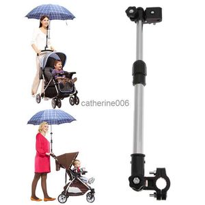 Acessórios para carrinho de bebê carrinho de bebê suporte de guarda-chuva ajustável carrinho de bebê guarda-sol prateleira ciclismo bicicleta guarda-chuvas suporte L230625