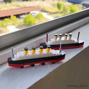 Blokları Titanic Vaka Modeli Yapı Taşları Tekne Yolcu Gemisi Batık Kitleri Yaratıcı Fikirler Setleri Oyuncaklar Hediyeler R230701 ile Yarıya Kırın