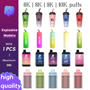 Tek Kullanımlık Elektronik Sigara Savage Vape 6000 Puf 8000 Puf 9000 Puff 10000 Puff Büyük Hacim Elektronik Sigara Dayanıklı Ön Doldurulmuş Tütün Yağı 22ML% 5% 5% 2%