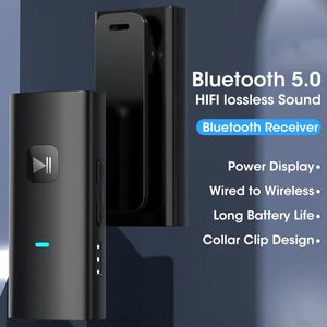 Conectores Gtwoilt A90 Adaptador sem fio Bluetooth 5.0 Receptor para fone de ouvido de 3,5 mm Bluetooth Aux Áudio Transmissor de música para fone de ouvido
