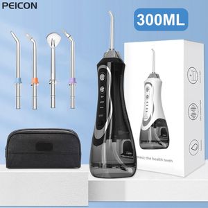 Outros Higiene Oral Irrigator Dental Water Flosser For Teeth Portable BPF 01 Jet Rechargeable 300ML With Travel Bag 230701