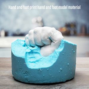 Keepsakes DIY Hand Foot Print Mold for Baby Souvenir Plaster Casting Kit Couples Wedding Accessories Home Decor Gifts 230701