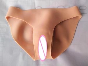 Breast Form Silicone Fake Vagina Underwear Panties Men Penetratable Vagina Boxer Briefs for Crossdresser Transgender Shemale Gaff Soft Tits 230630