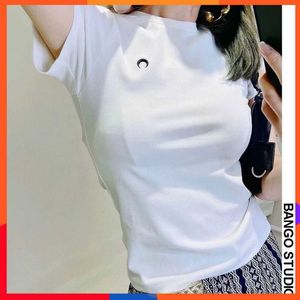 2023Summer Kadın Tişörtlü Kızlar T-Shirt Kadın Giysileri Üstler Pamuk İnce Kadın Kısa Kollu Mahsul Top Bahar Tee Seksi Sıska Y2K