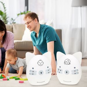 Bebek Monitörü Kamera Kablosuz Ağlama Alarmı 2 Yönlü Sesli Konuşma Mini Güvenlik Sistemi AB Tak 230701