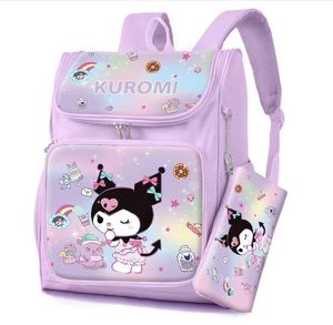 Kawaii Student Pink White Purple Cinnamoroll Melody Mochila Girl Cute Zipper Big Capacity Student girl backpack With Pencil Bag