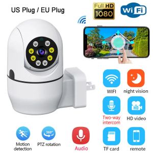 A11 WiFi Kamera Kablosuz IP Kameralar Akıllı Ev PTZ Güvenlik Kamera CCTV 1080P 360 ° Döndür İki yönlü ses LED Gece Görüşü Bebek Monitörü Hareket Algılama Video Webcam