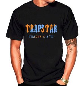 Camisa masculina Trapstar t-shirt de manga curta estampada roupas masculinas camisas de grife esportes verão preto moda polo feminino camiseta roupas de luxo dunks camisa tendência de emagrecimento