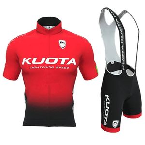 Bisiklet Jersey Setleri KUOTA Takım Kiti Erkekler Yaz Açık Bisiklet Yarışması Giyim skinsuit Bib 9d Jel Şort Ciclismo ropa de hombre 230701