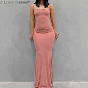 Casual Dresses Satin Slip Sleeveless Backless Maxi Dress Women Y2k Summer Bodycon Elegant Sexy Outfits Ladies Birthday Party Club Sundress 220531 Z230703