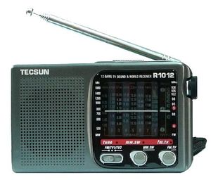 Radyo Yeni Tecsun R1012 Full Marka Yüksek Kaliteli MW SW FM TV 12 Gruplar Dünya Radyo Alıcı