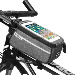 Водонепроницаемые велосипедные пакеты нейлоновые велосипедные велосипеды Cyling Cell Mobile Phone Bag Case 5.5 '6' '' Bicycle Crannier