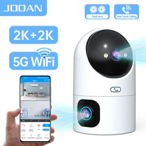 Ребенок мониторирует Jooan 6MP PTZ IP -камера Dual Lens Monitor 5G Wi -Fi Home Security Camera Auto Tracking Color Ночное видео камера 230701