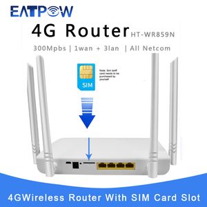 Routers EATPOW 4G Router wifi SIM Card Wireless Wi-Fi Router Home spot 4G WAN LAN WIFI modem Router 4G WIFI router slot Dongle 230701