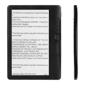 Raflar BK7019 Elektronik Kağıt Kitap Okuyucu 7 inç TFT Renk Ekran E -Kitap Okuyucu Sesli Video MP3 Pansiyonu Şarj Edilebilir 16GB