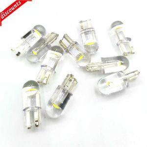 New 10PCS New T10 W5W WY5W 168 501 2825 COB LED Car Wedge Parking Light Side Door Bulb Instrument Lamp Auto License Plate Light 12V