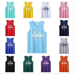 Outdoor Shirts Shooting basketball jerseys shirts youth basketball vest uniforms blank custom running training loose jerseys suits tank top 230701