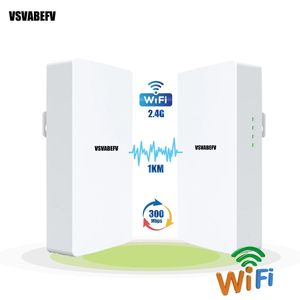 Маршрутизаторы VSVabefv Outdoor 1 км Wi-Fi Router 300 Мбит / с.
